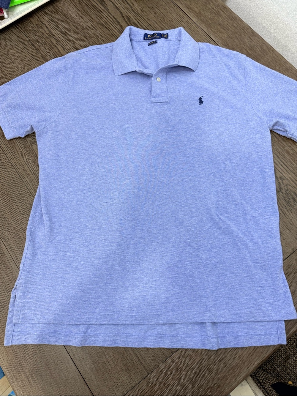 Polo by Ralph Lauren Light Blue Short-Sleeve Polo with Navy Pony